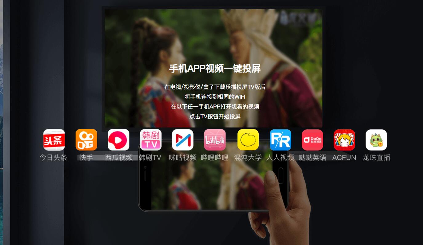 会议室内的无线投屏 乐播投屏